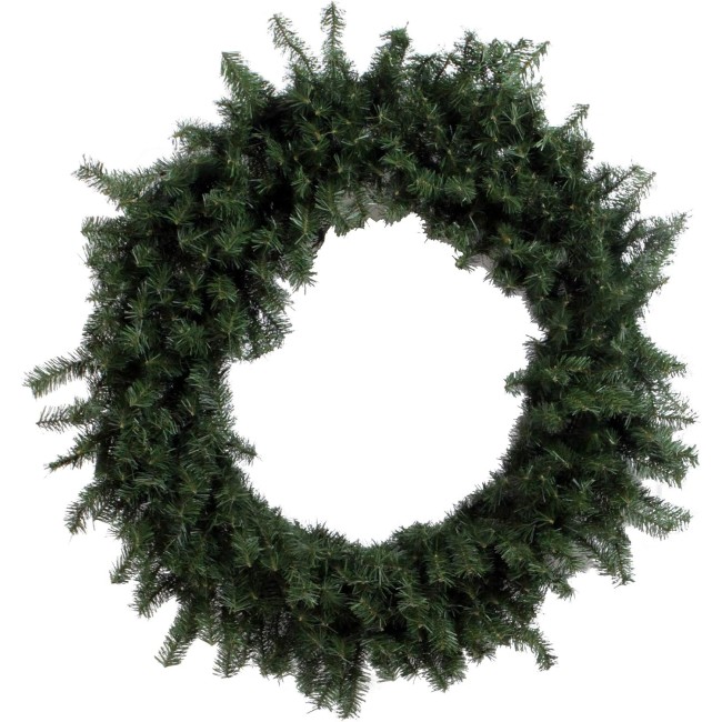 Vickerman 48" Canadian Pine Artificial Christmas Wreath, Unlit - Artificial Pine Christmas Wreath - Seasonal Indoor Home Decor - Featuring 480 PVC Tips