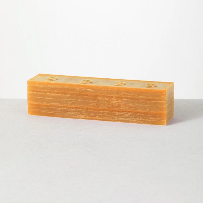 Layered Brick Candle (Amber, 4 Wick)