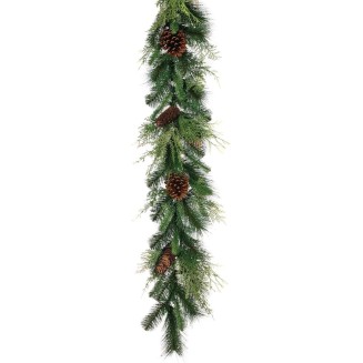  Christmas Artificial Mixed Pine Garland Christmas Decorations, Christmas Garland, Christmas Garland for Mantle, Mantle Decorations, Mantle Garland Christmas, Pine Garland, Green, 72" L