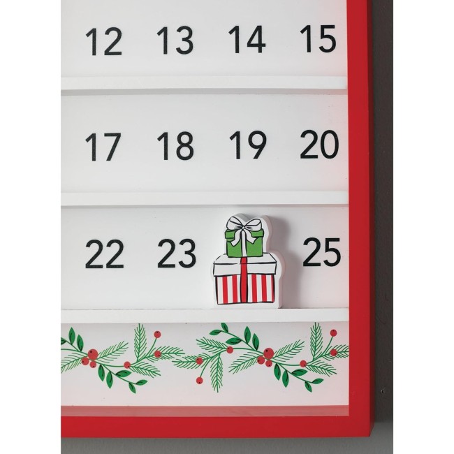  Decorative Wooden Hanging Christmas Advent Calendar For All Ages-Countdown To Christmas (DOT175)