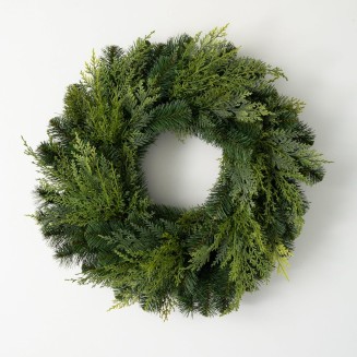  24 Inch Douglas Fir Wreath, Christmas Artificial Wreath, Winter Wreath, Front Door Wreaths, Indoor & Outdoor Wreaths, Door, Entryway, Porch Décor