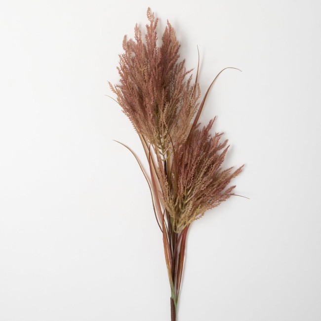  Large Faux Dried Burgundy Reed Stem, 4 FT Artificial Fake Reed Grass Flower, Lifelike Large Feathery Plumes for Home, Office, Weddings and Gifts Decor