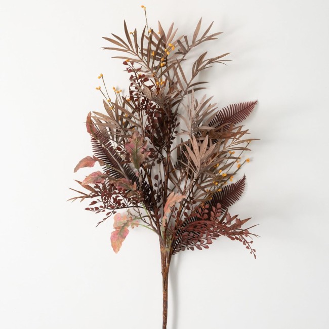  Fall Fern Spray, Artificial Fake Flower, Lifelike Bouquet Centerpiece for Home, Office, Weddings and Gifts Decor