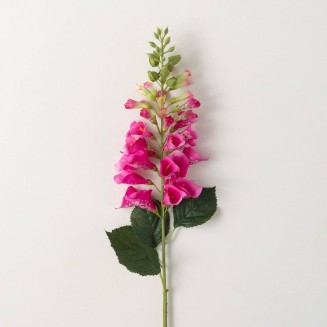  Deep Pink Foxglove Spray, 35-Inch Artificial Fake Flower, Lifelike Bouquet Centerpiece for Home, Office, Weddings and Gifts Décor