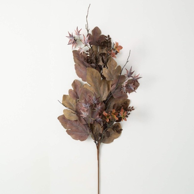  Mixed Rustic Leaf Fall Spray, Artificial Fake Flower, Lifelike Bouquet Centerpiece for Home, Office, Weddings and Gifts Decor