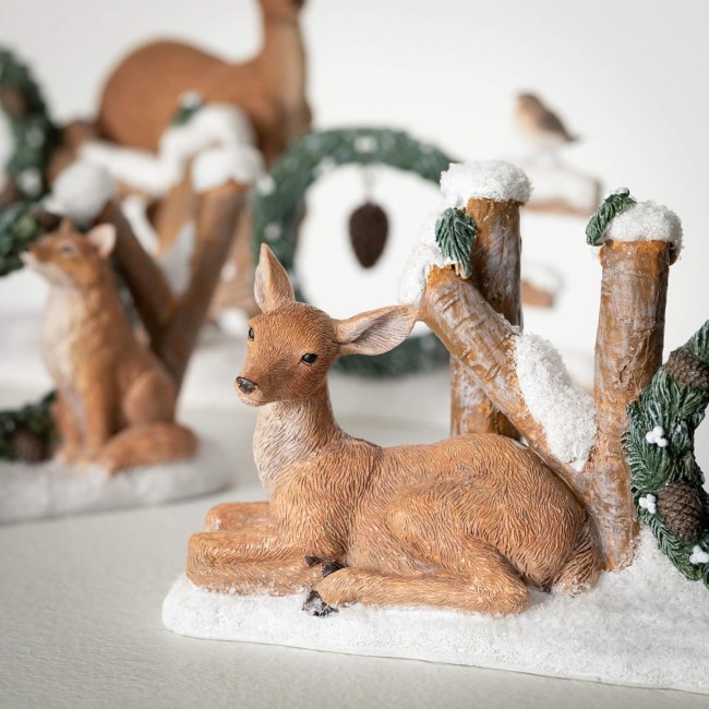  Christmas Text Animal Blocks, Christmas Decorations, Holiday Home Decor for Bookshelf, Tabletop and Mantel Décor and Gifts