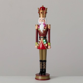  Tall Regal Nutcracker Figure, Christmas Decorations, Holiday Home Decor for Bookshelf, Tabletop and Mantel Décor and Gifts