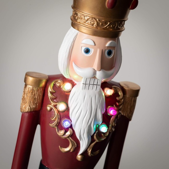  Tall Regal Nutcracker Figure, Christmas Decorations, Holiday Home Decor for Bookshelf, Tabletop and Mantel Décor and Gifts